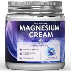 Magnesium Cream Sleep - Body Butter for Leg Cramps, Pain, Muscle Relaxation Calm